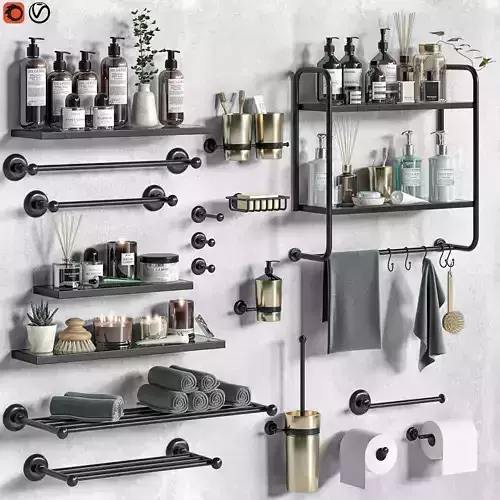Bathroom accessories 20 3D model