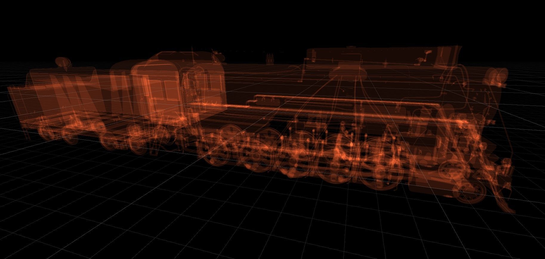 Soviet locomotive class L Low-poly 3D model_1
