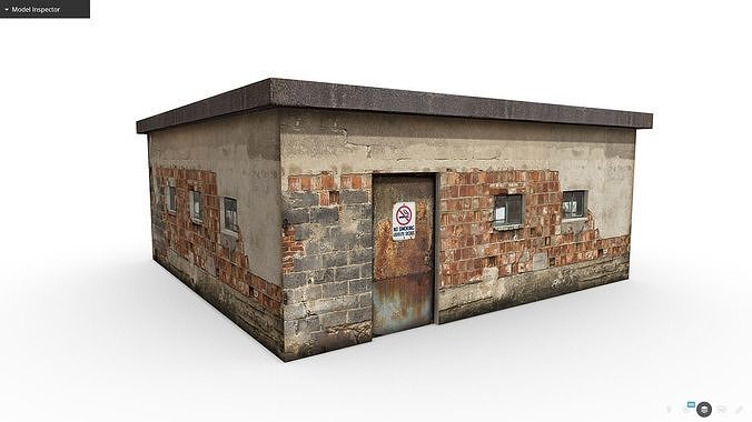 Compressor Booth Low-poly 3D model