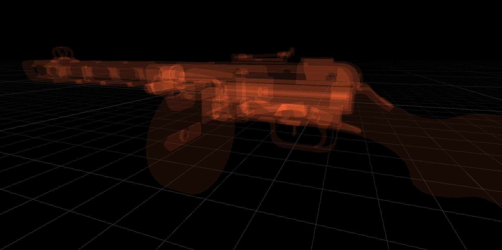 PPSh-41 Low-poly 3D model_5