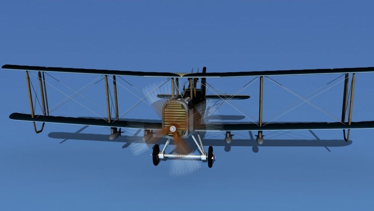 Airco DH-4 Bomber US Marines 3D model_1