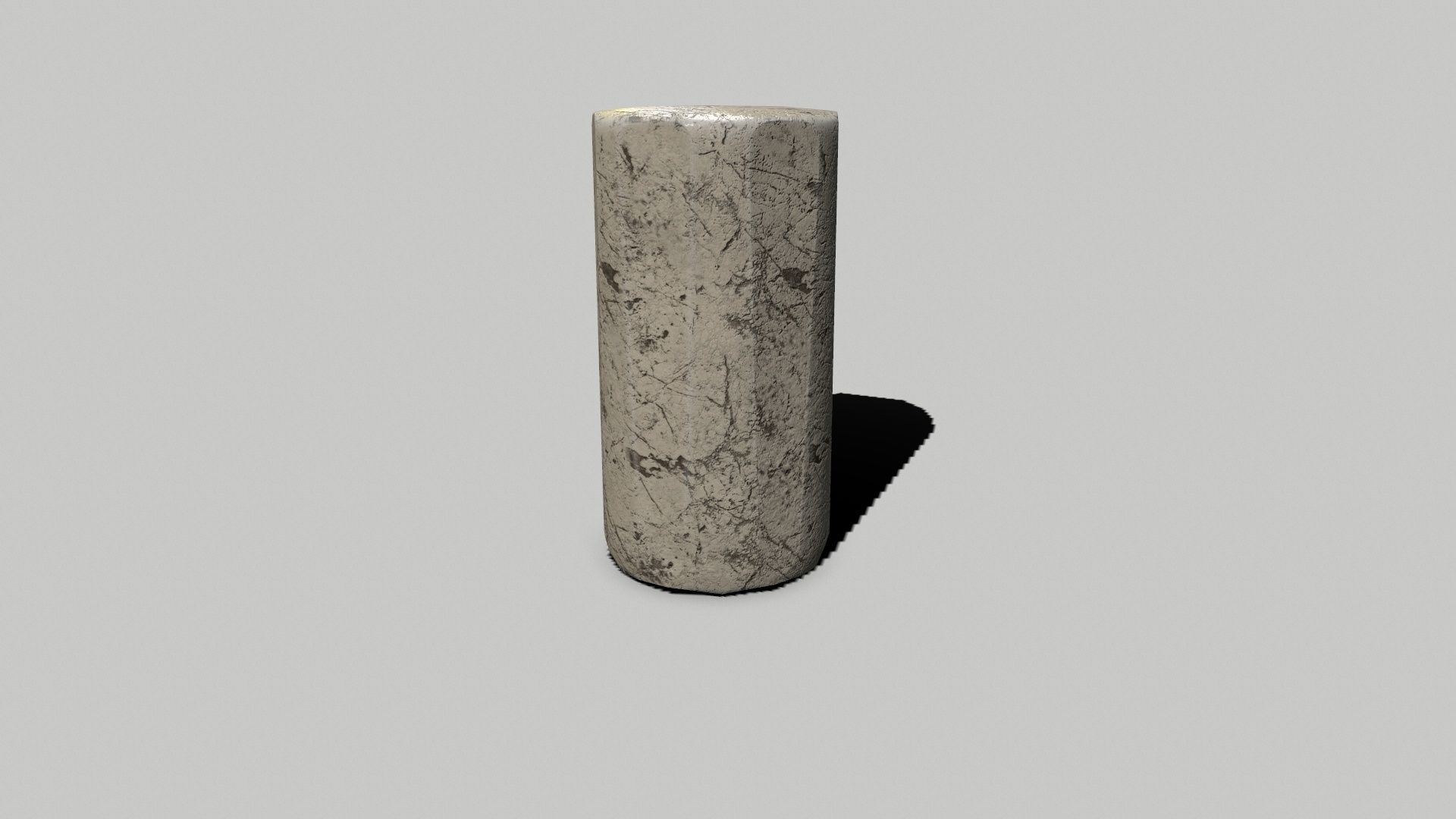 Altar Set stone wheel Low-poly 3D model_12