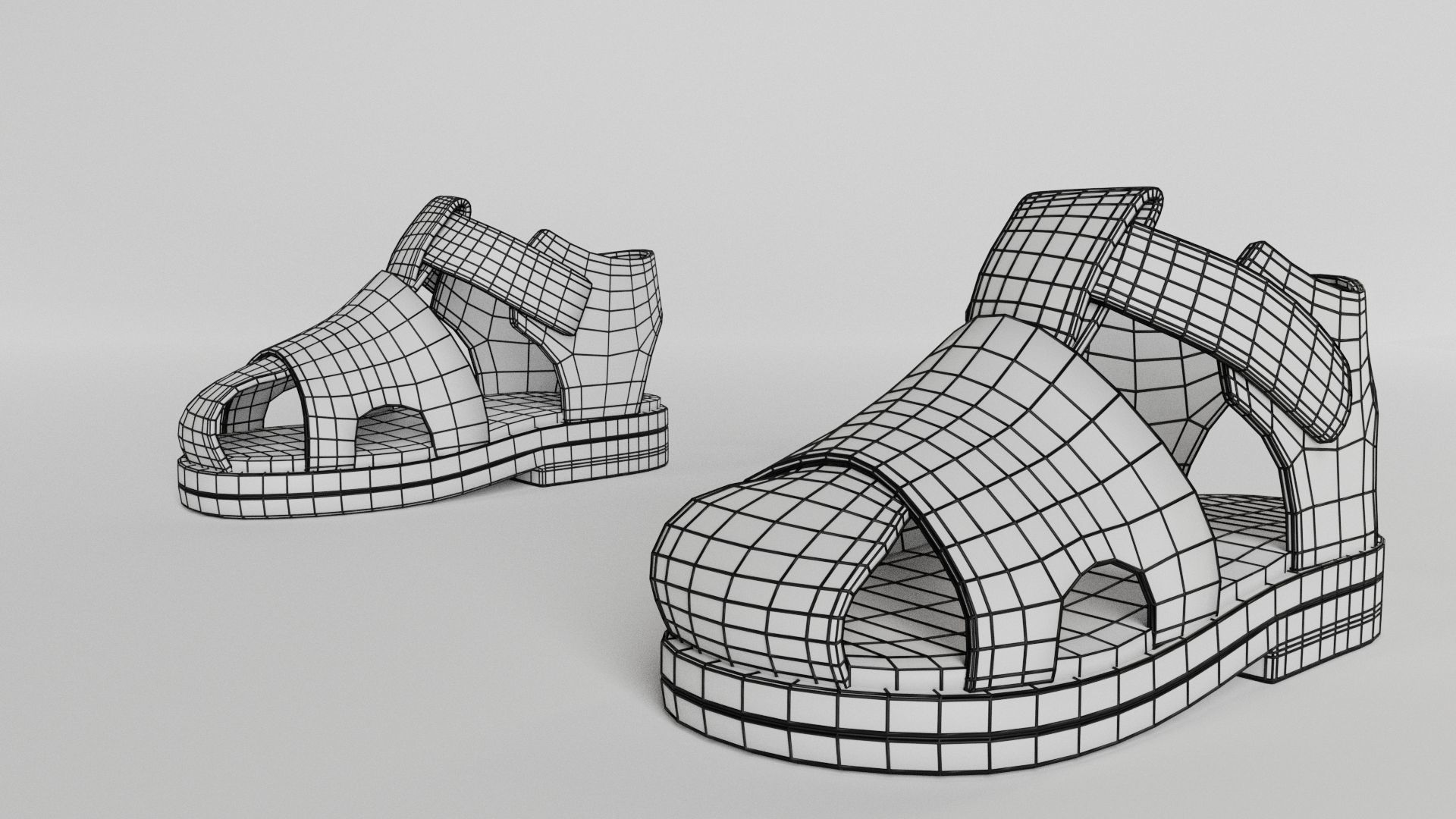 Baby shoes 3D model_5