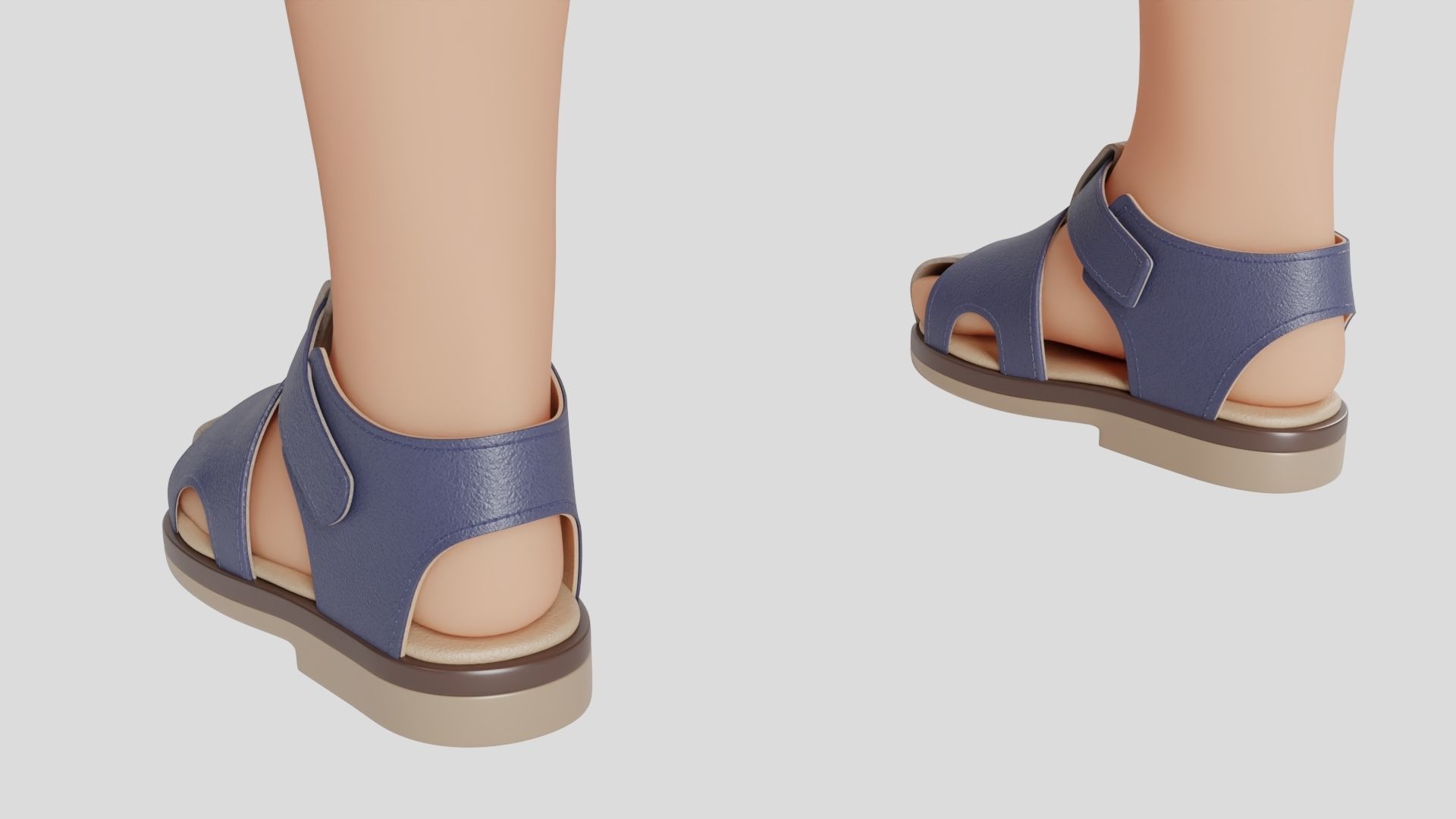 Baby shoes 3D model_2