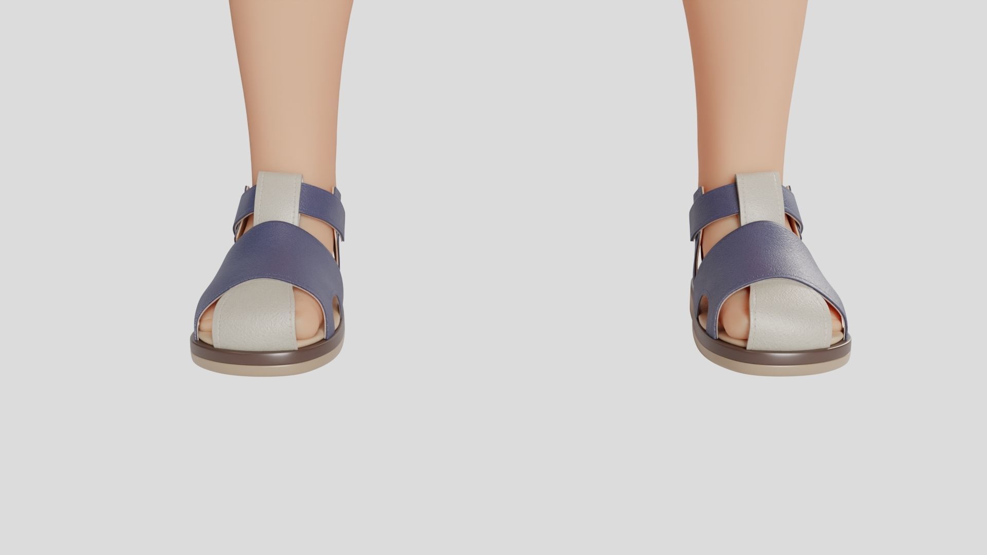 Baby shoes 3D model_3