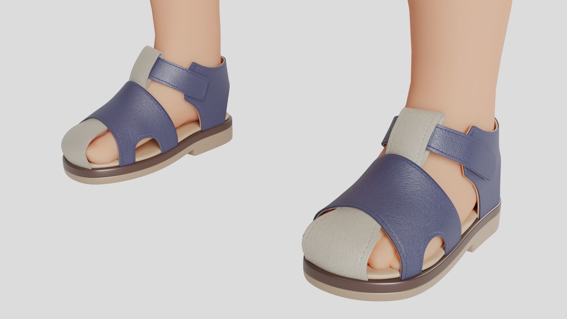 Baby shoes 3D model_1
