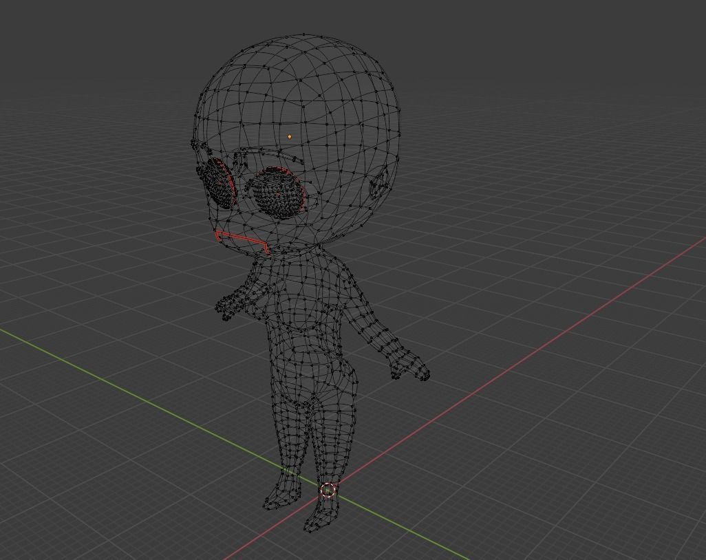Chibi Female Base 3D print model_19