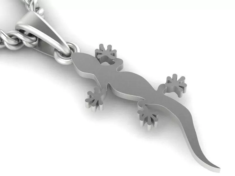 pendant little lizard Free 3D print model