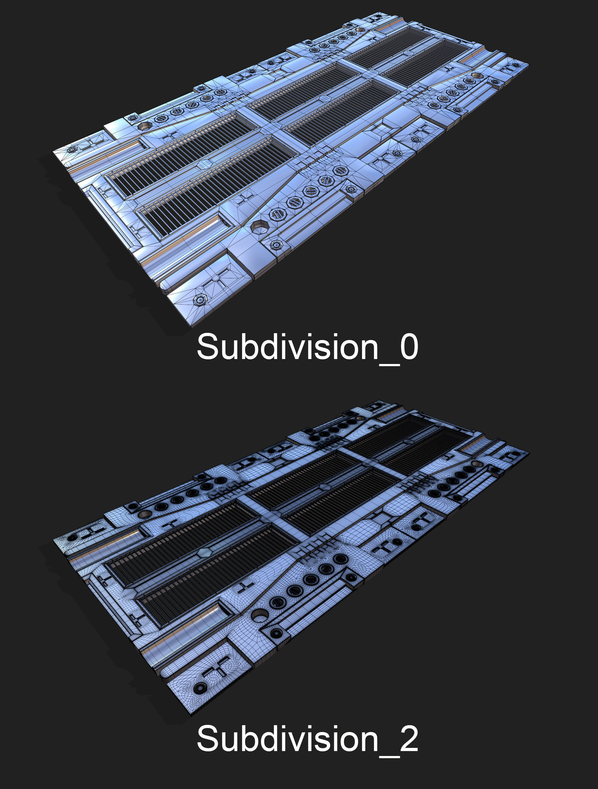 Sci-Fi Tile 3D model_4