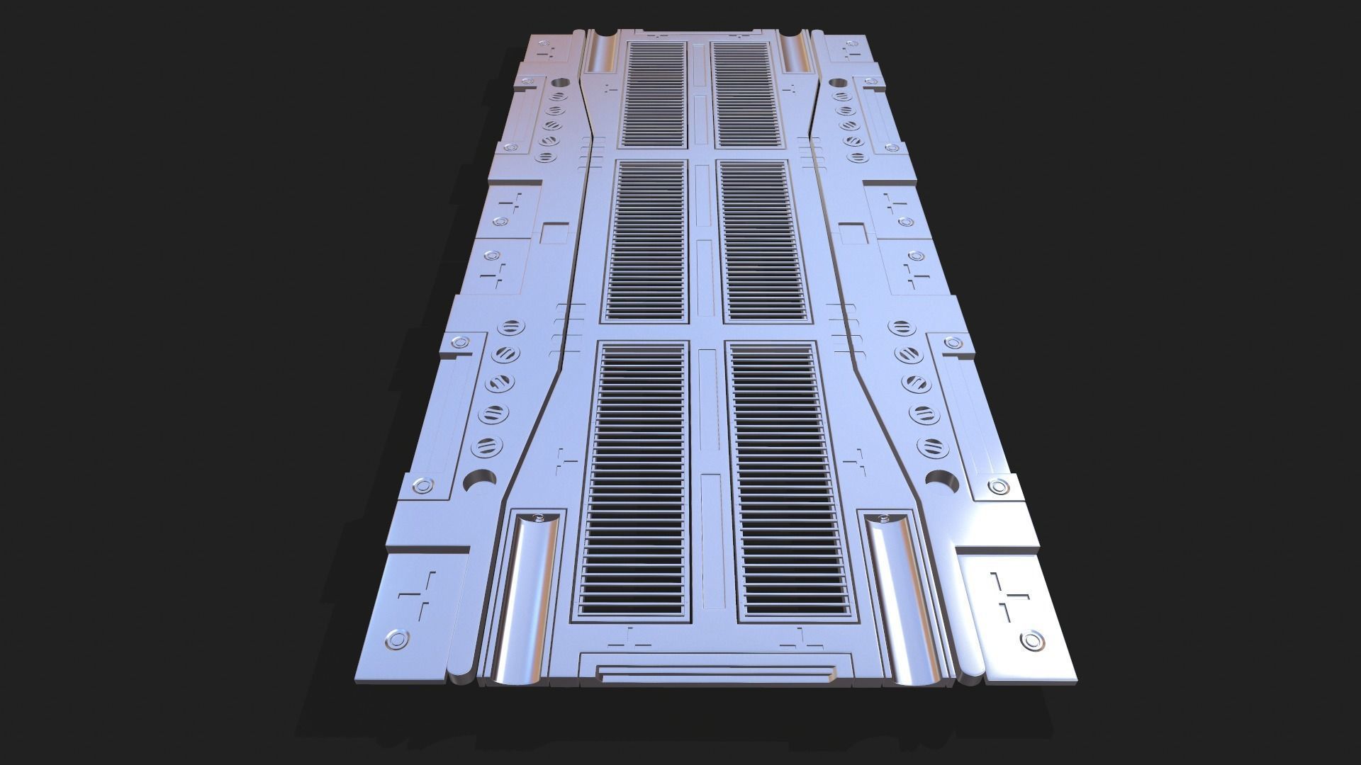 Sci-Fi Tile 3D model_2