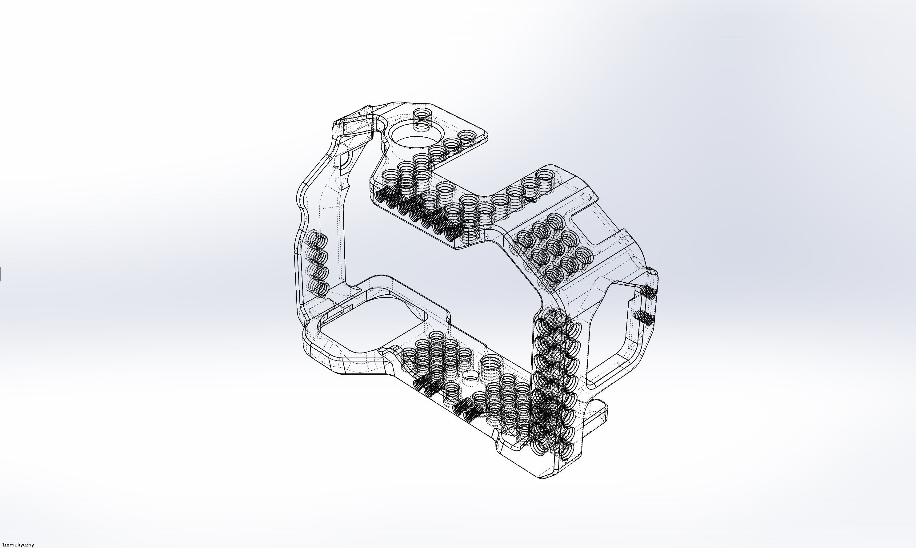Cage for Camera Sony A7SII CAD CNC 3D print model 3D print model_16