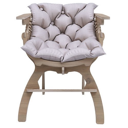 169 Herder Armchair Four Legs 3D model