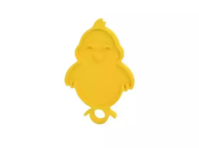 Keychain chickadee teether