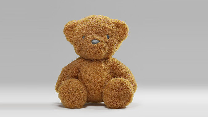 well modeled and uv unwrapped teddy bear Low-poly 3D model