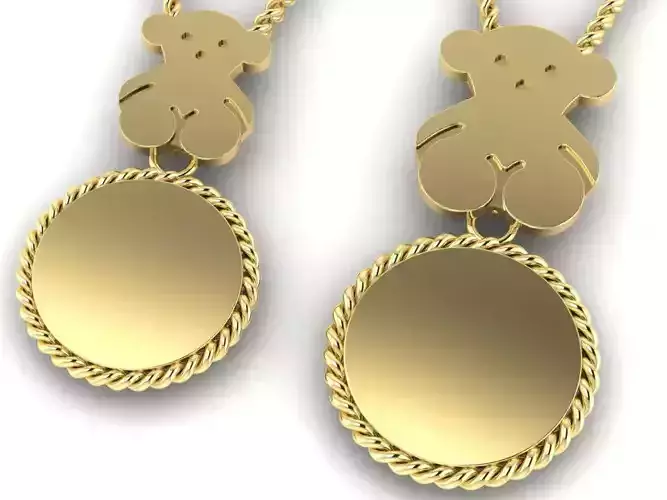  pendant little bear 3D print model