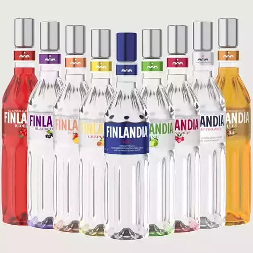 Finlandia Original Classic Bottle Vodka Of Finland Collection