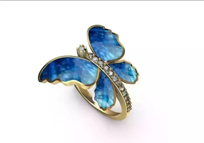 041 - Butterfly Ring for Girls