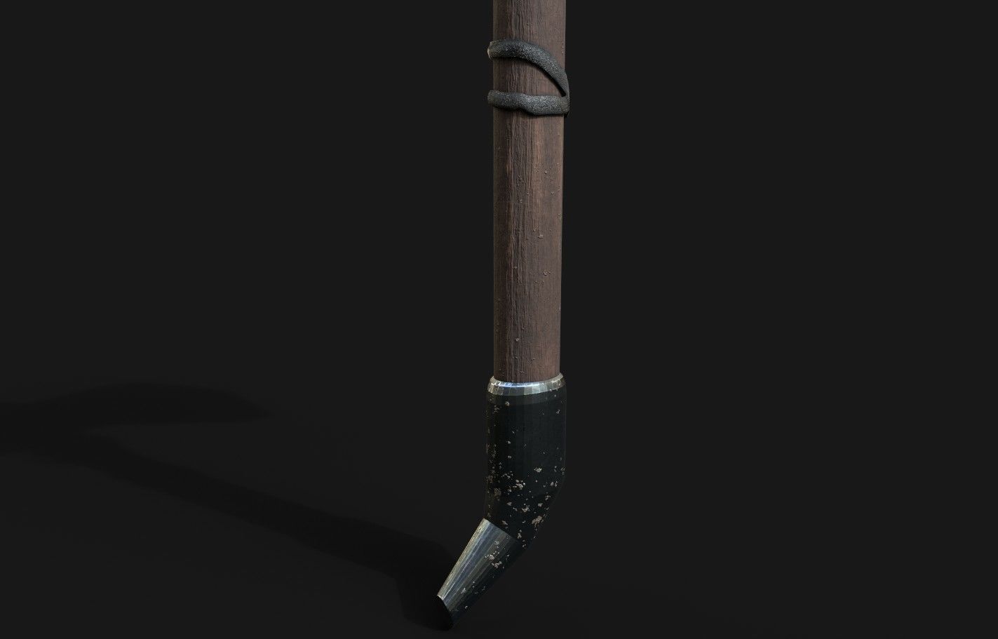 Turkic Battle Axe PBR Game Ready  Low-poly 3D model_9