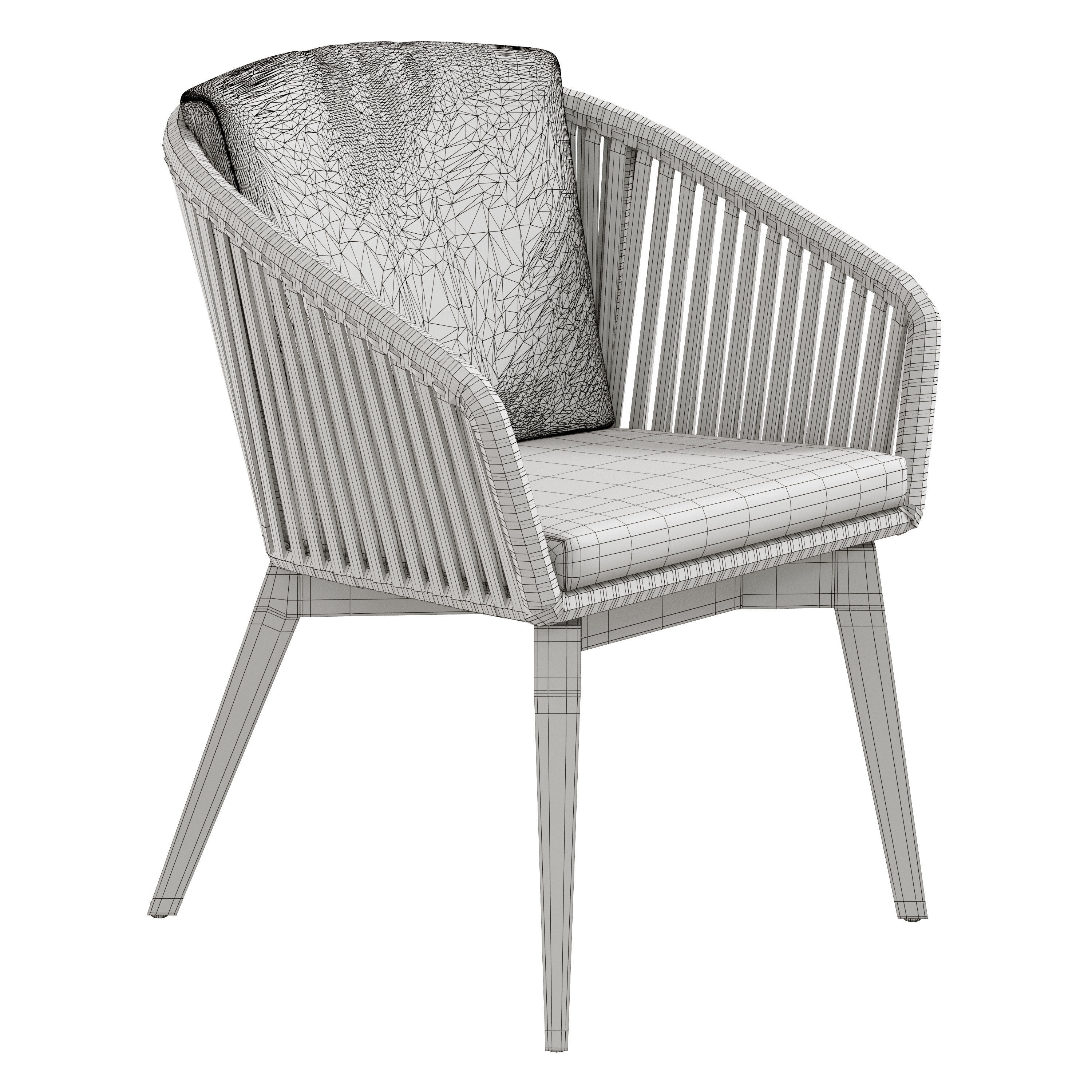 4so santander dining set 3D model_6