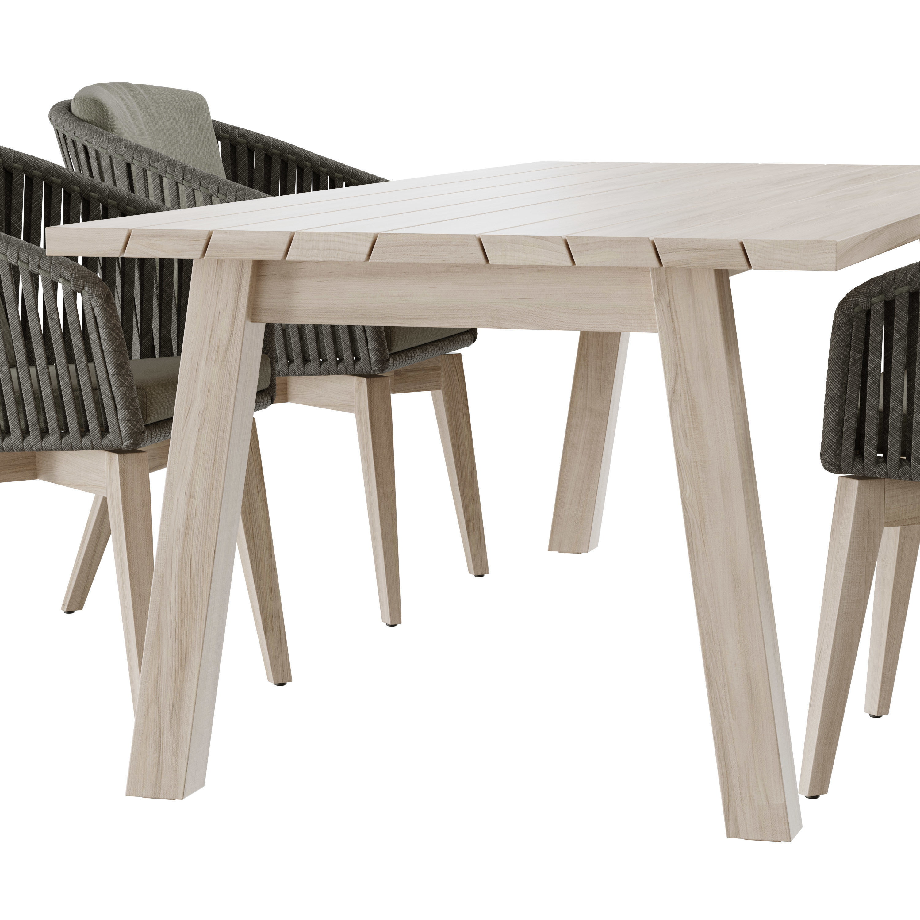 4so santander dining set 3D model_4