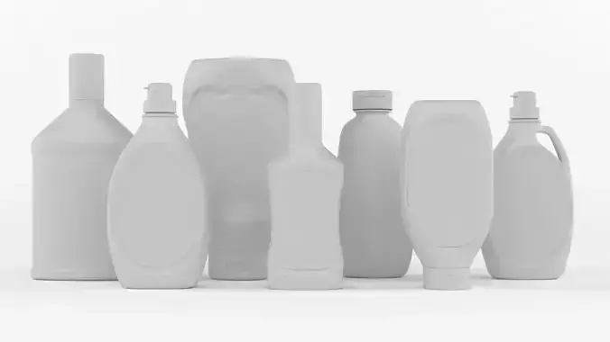 White Plastic Bottles