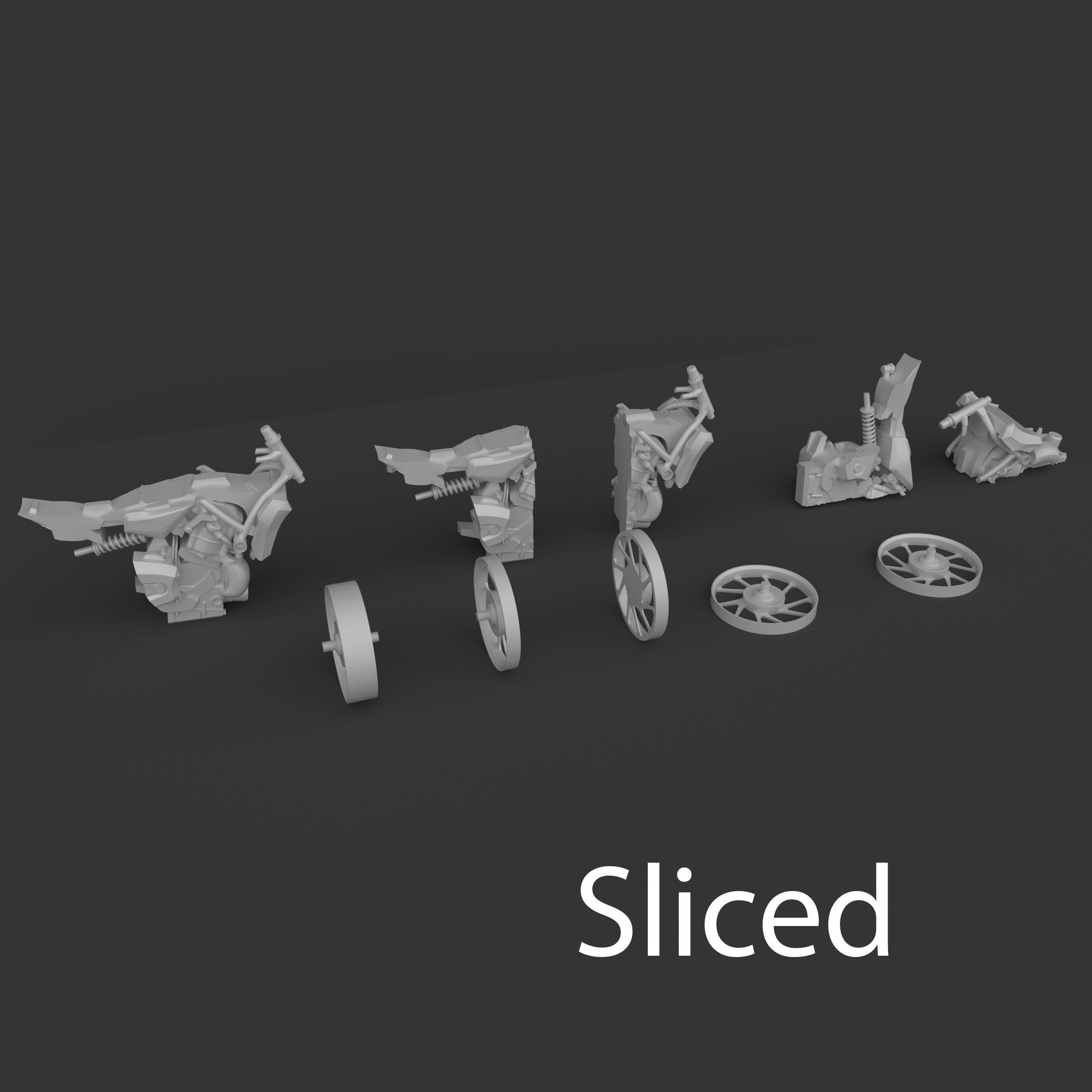 Yamaha MT-07  FZ-07 Street Motorcycle Ready to Print STL File 3D print model_18