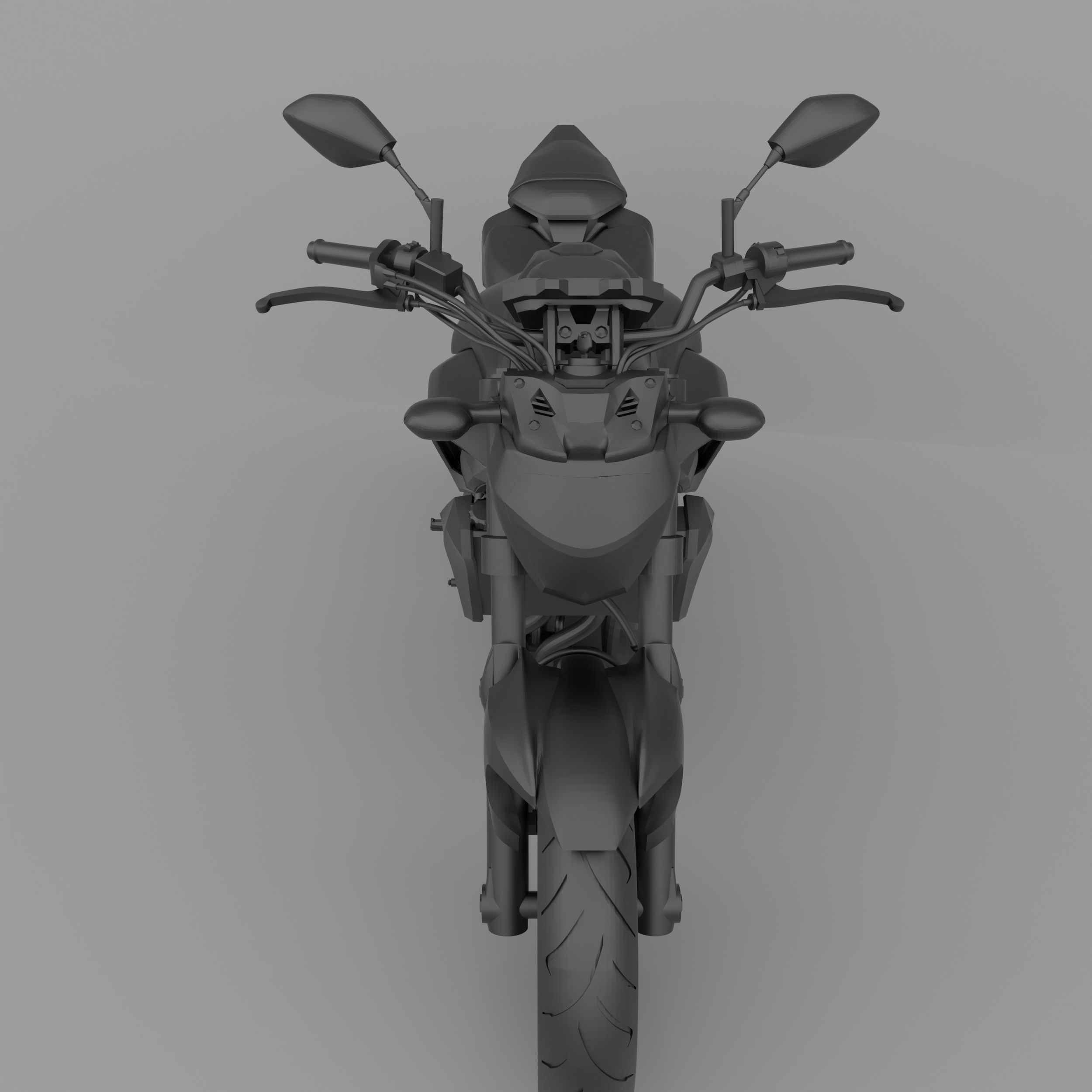 Yamaha MT-07  FZ-07 Street Motorcycle Ready to Print STL File 3D print model_15