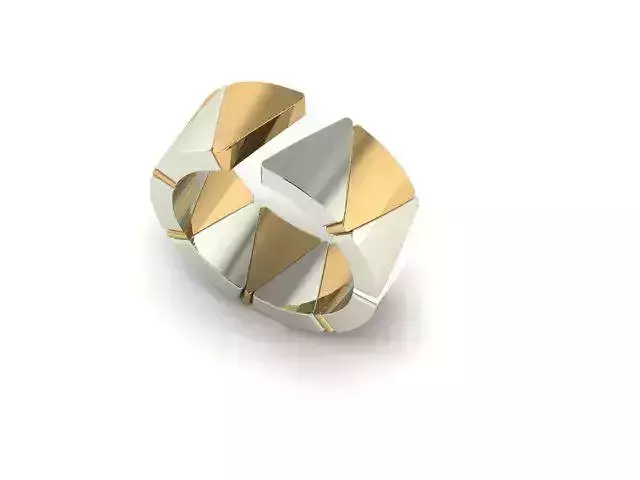 Wedding Ring - Yellow-White