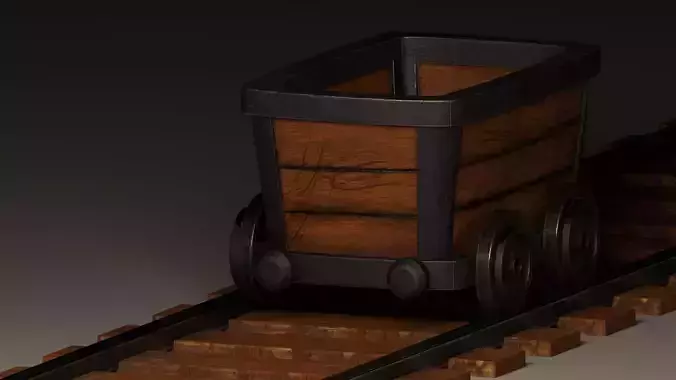 mining wagons 3d models