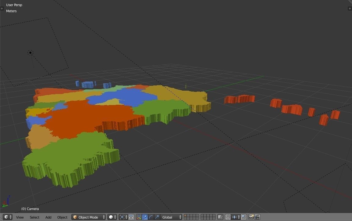 Spain 3D Map Low-poly 3D model_21