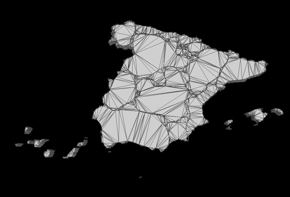 Spain 3D Map Low-poly 3D model_11