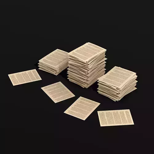Pile of Paper lowpoly