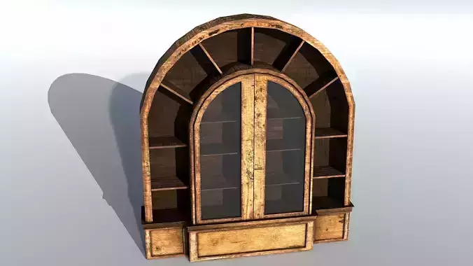 Book Shelf  Low-poly 3D model