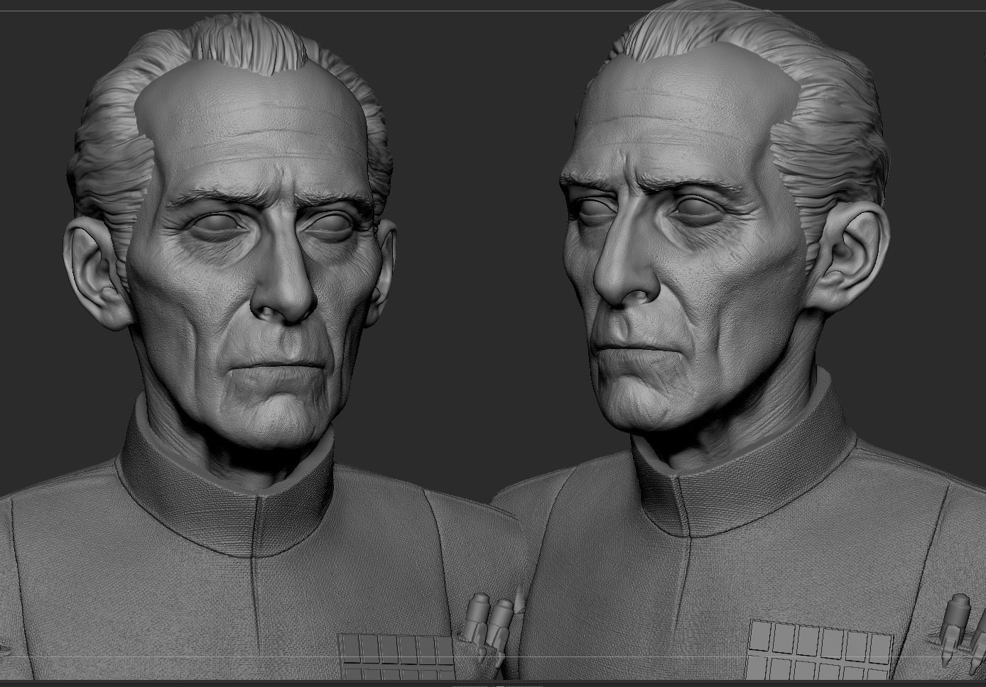 Grand Moff Tarkin 3D print model_4