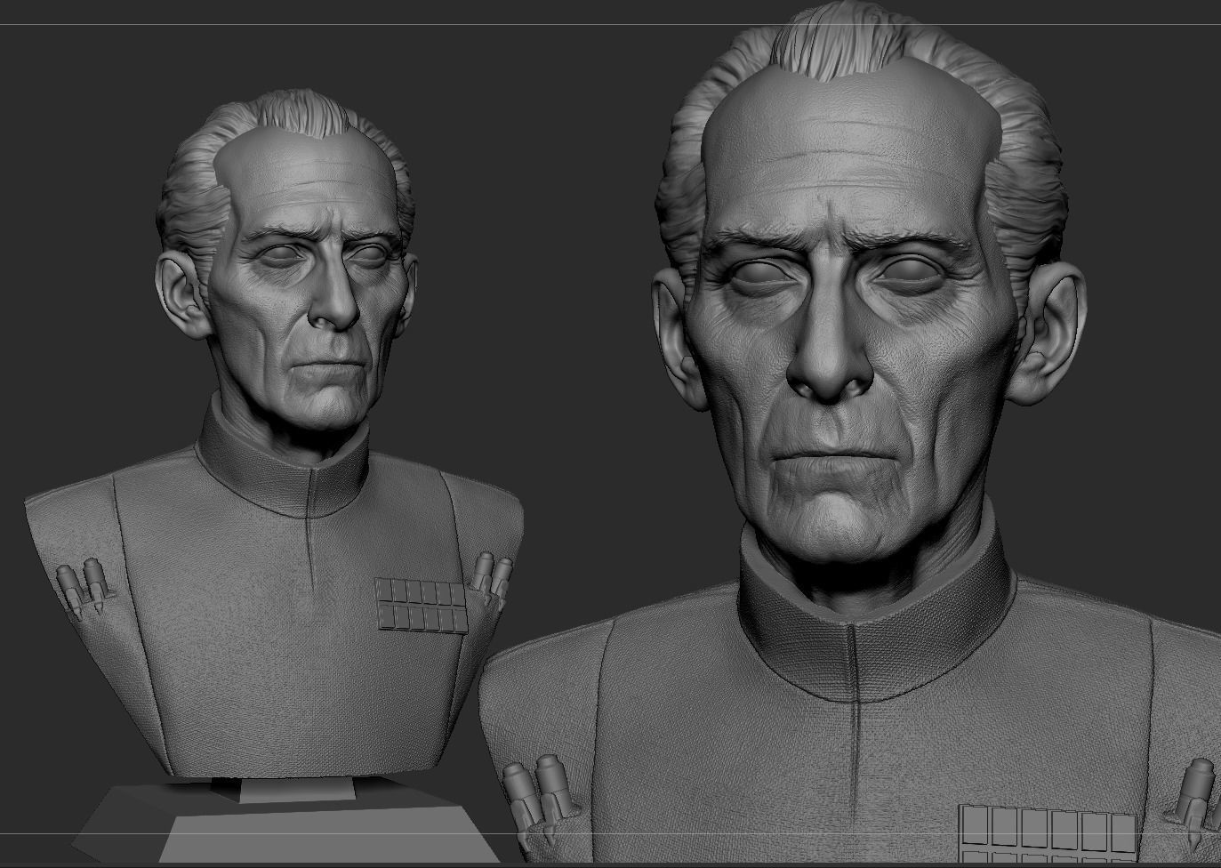 Grand Moff Tarkin 3D print model_1