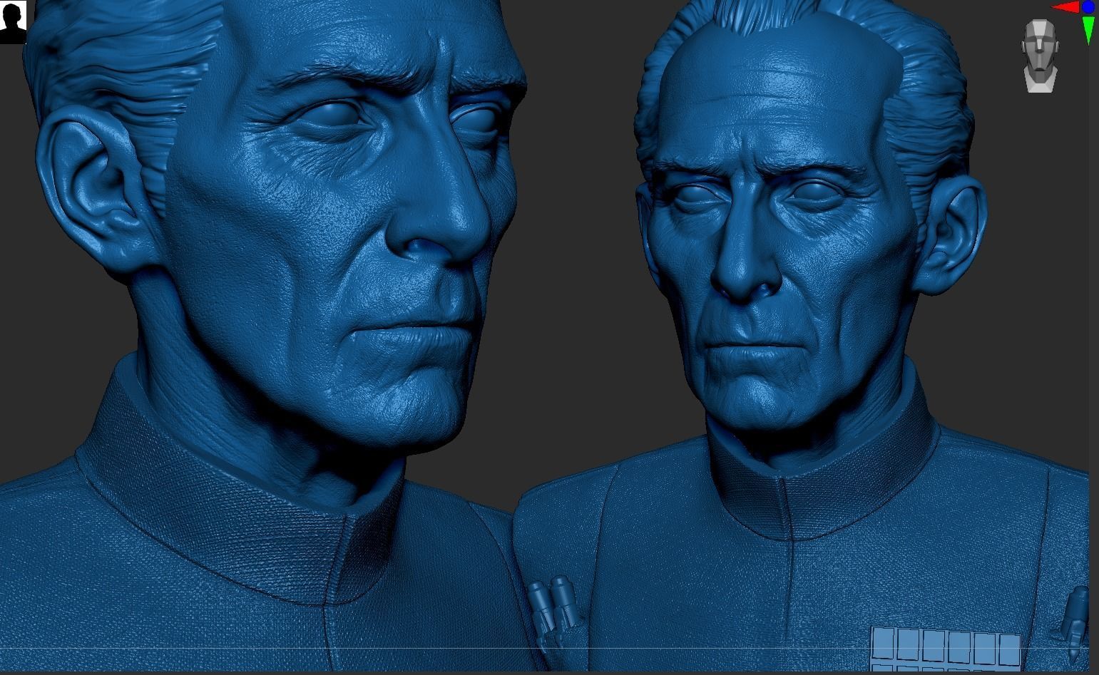Grand Moff Tarkin 3D print model_7
