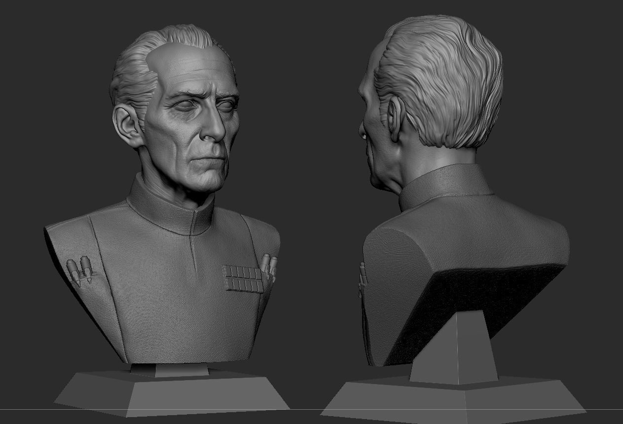 Grand Moff Tarkin 3D print model_6