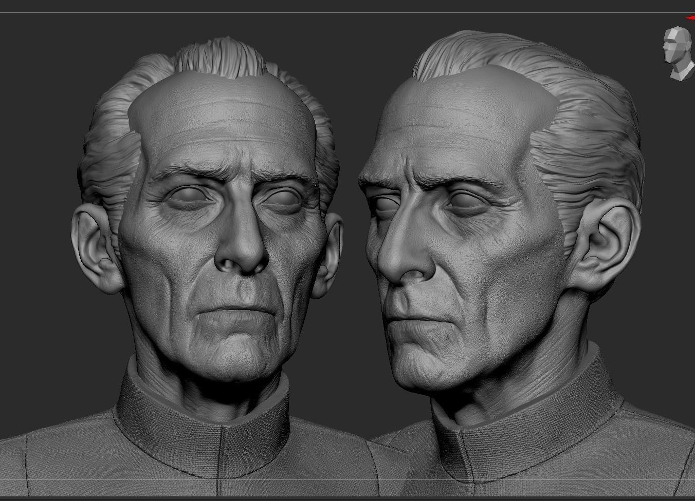 Grand Moff Tarkin 3D print model_5