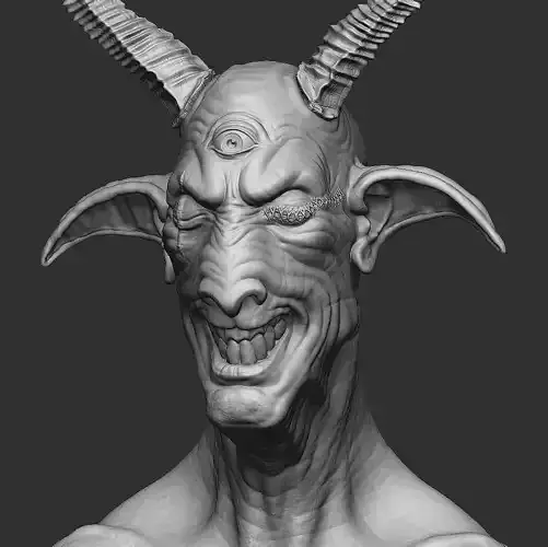 3 Eyes Demon 3D print model