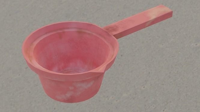 Bucket cup with handle Free low-poly 3D model
