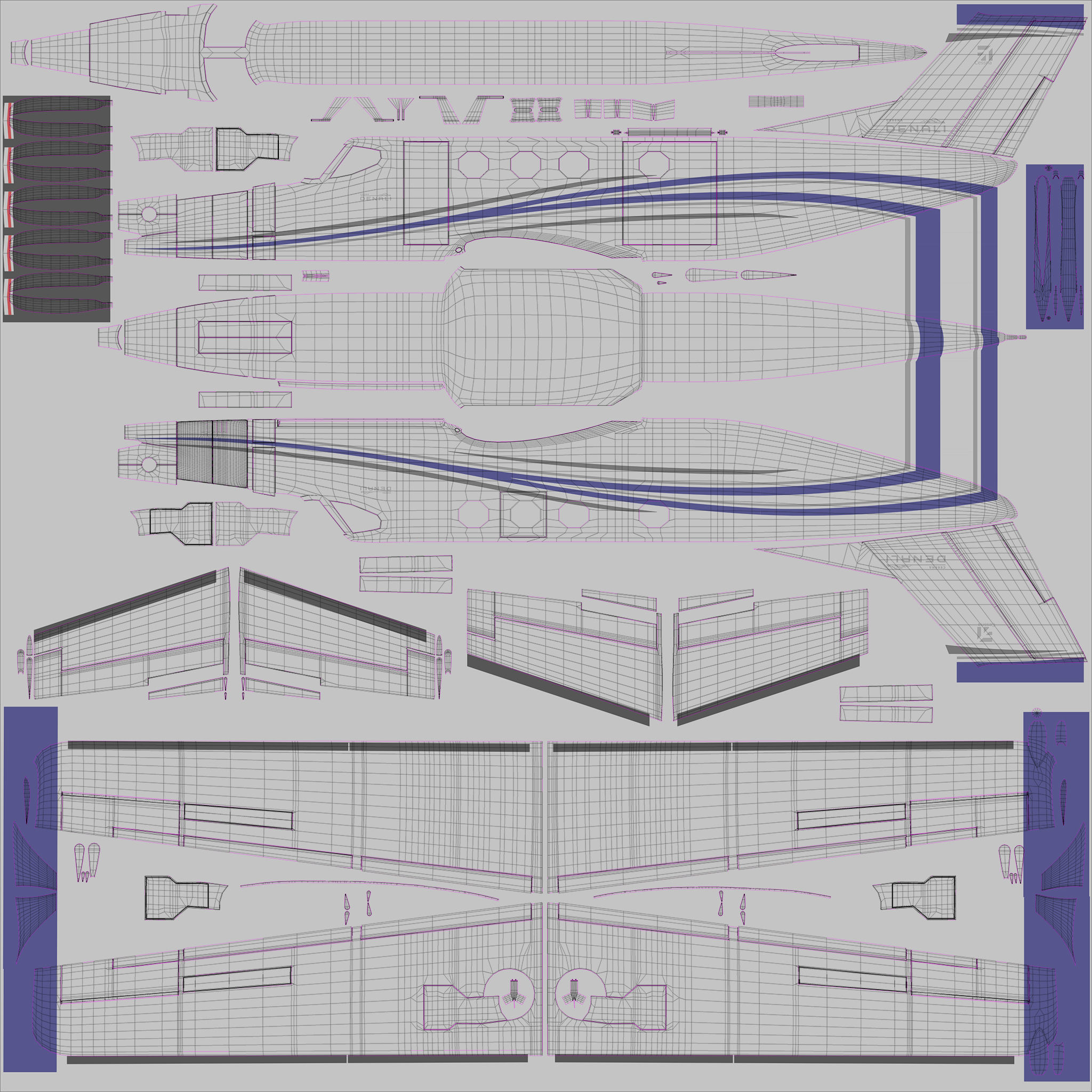 Beechcraft Denali 3D model_29