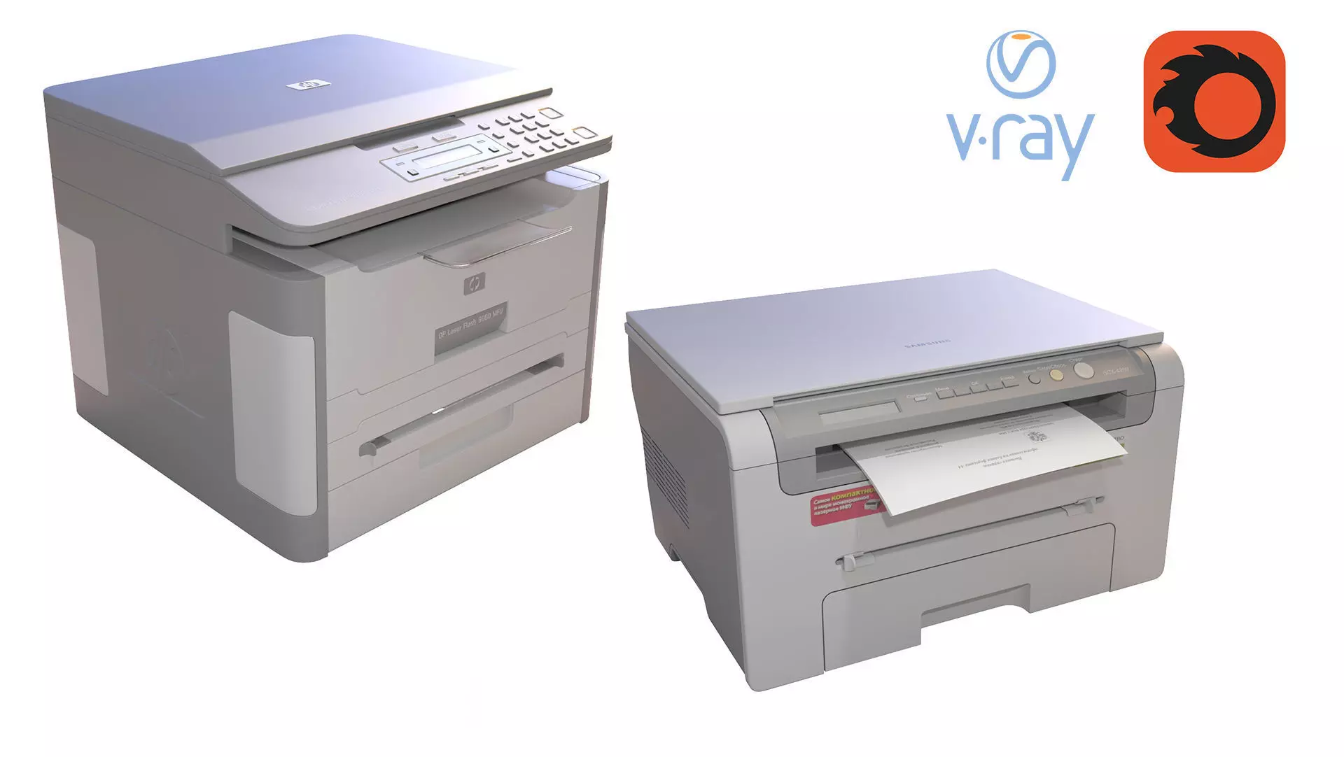 Two Printers 3D model_0