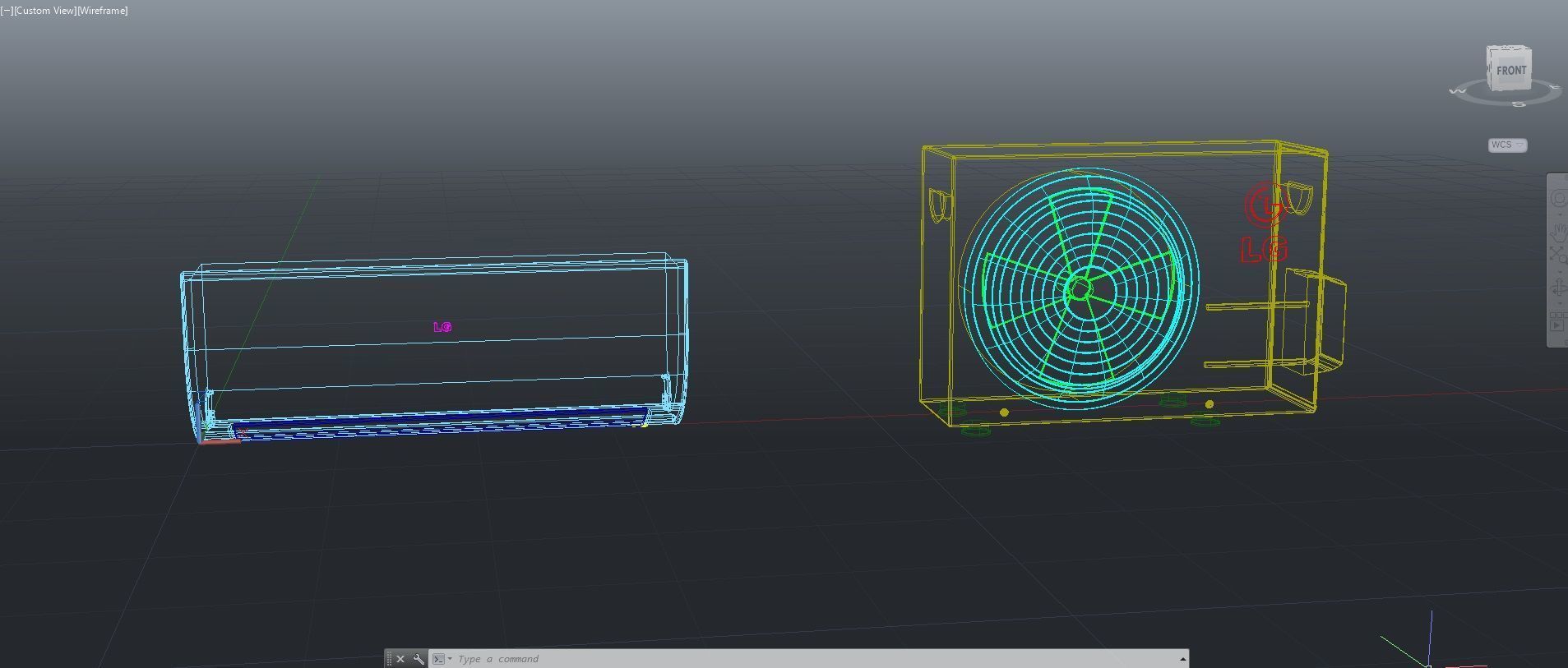 Aircon Split Type A1 3D model_14
