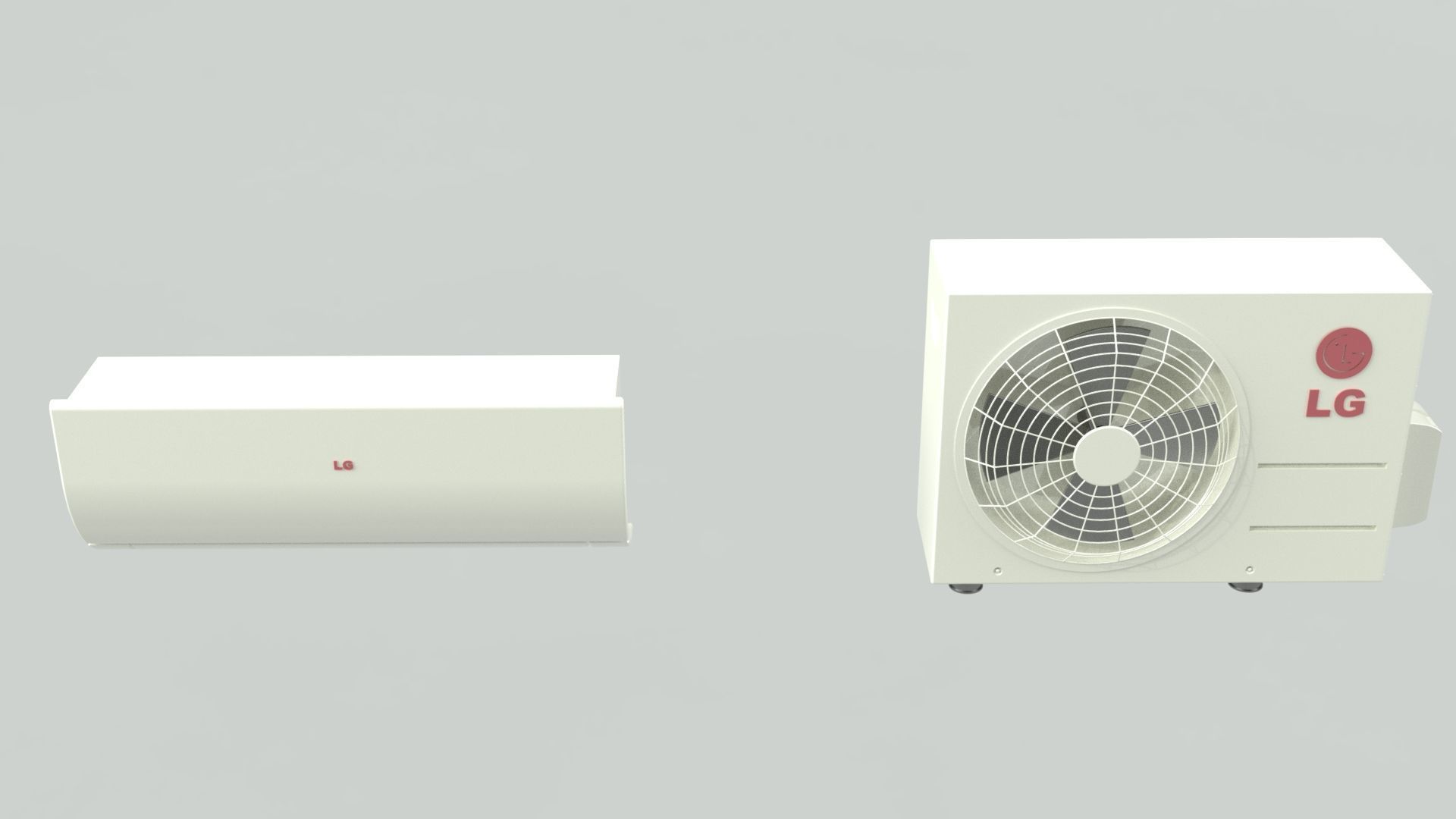 Aircon Split Type A1 3D model_8
