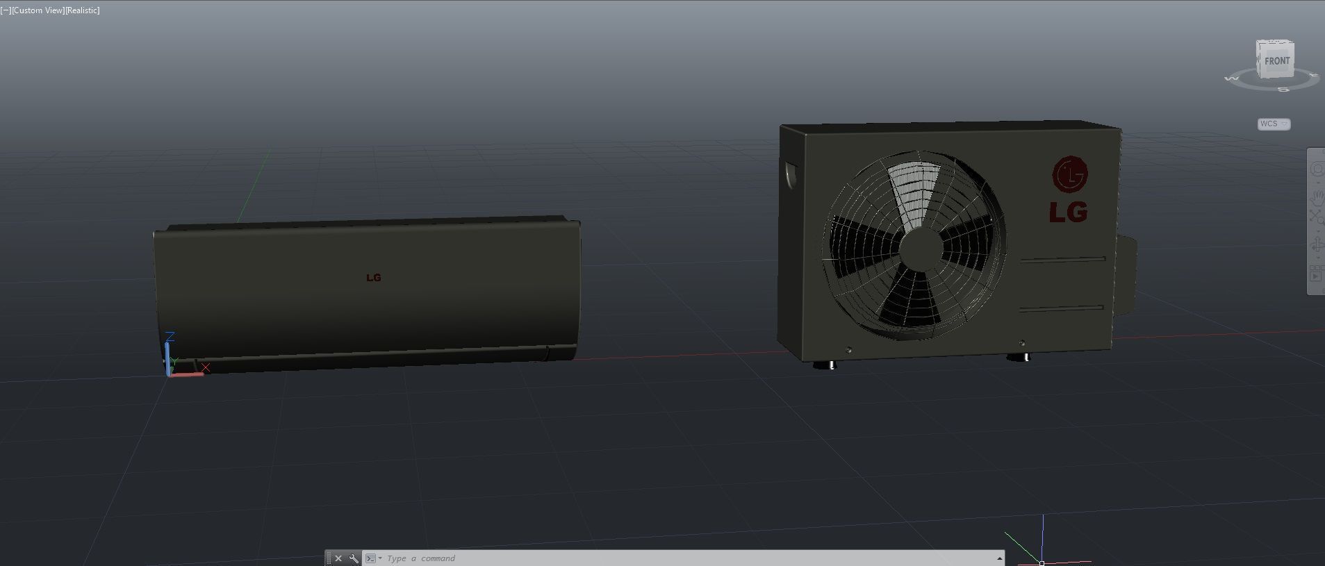 Aircon Split Type A1 3D model_15
