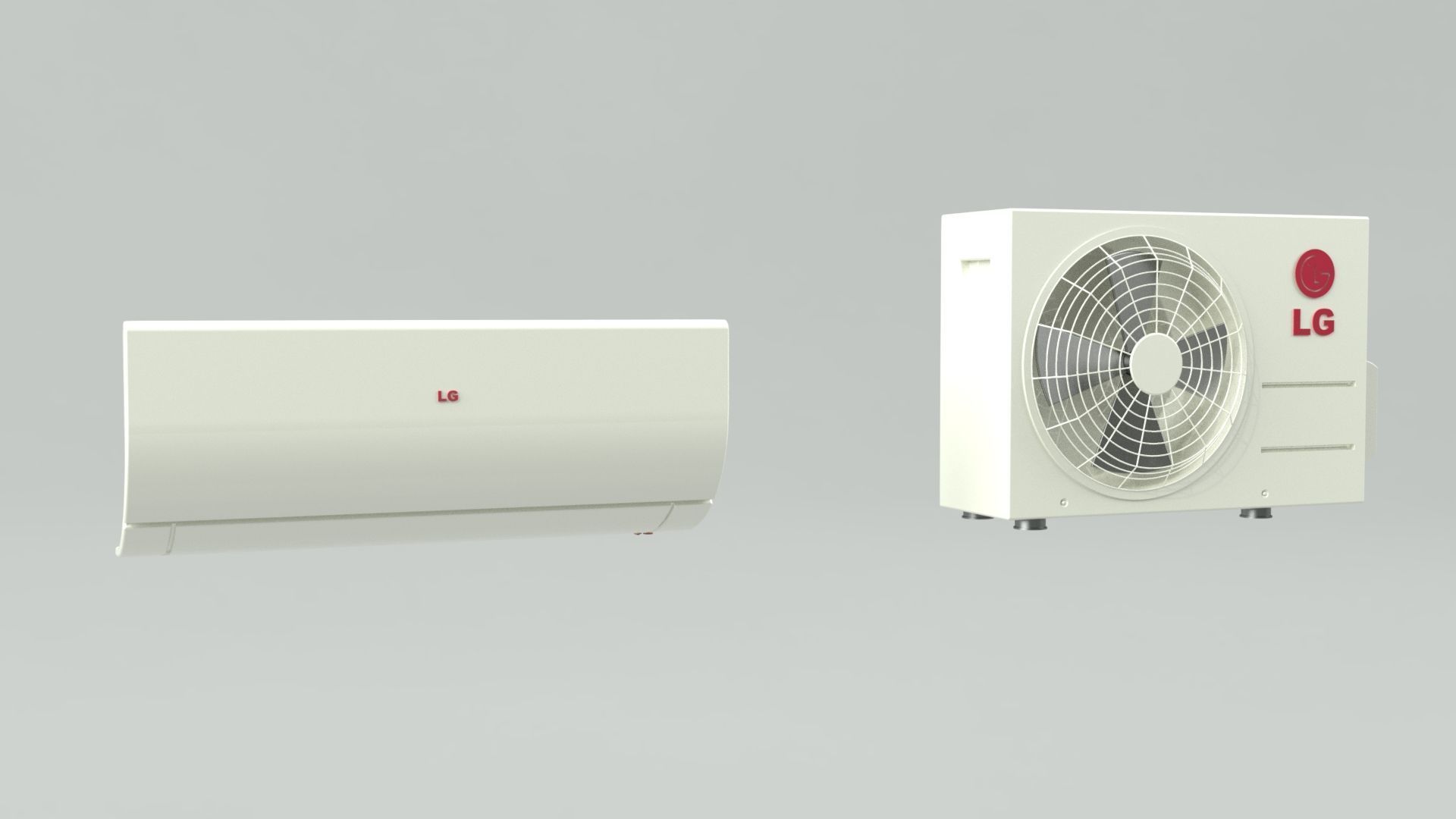 Aircon Split Type A1 3D model_4