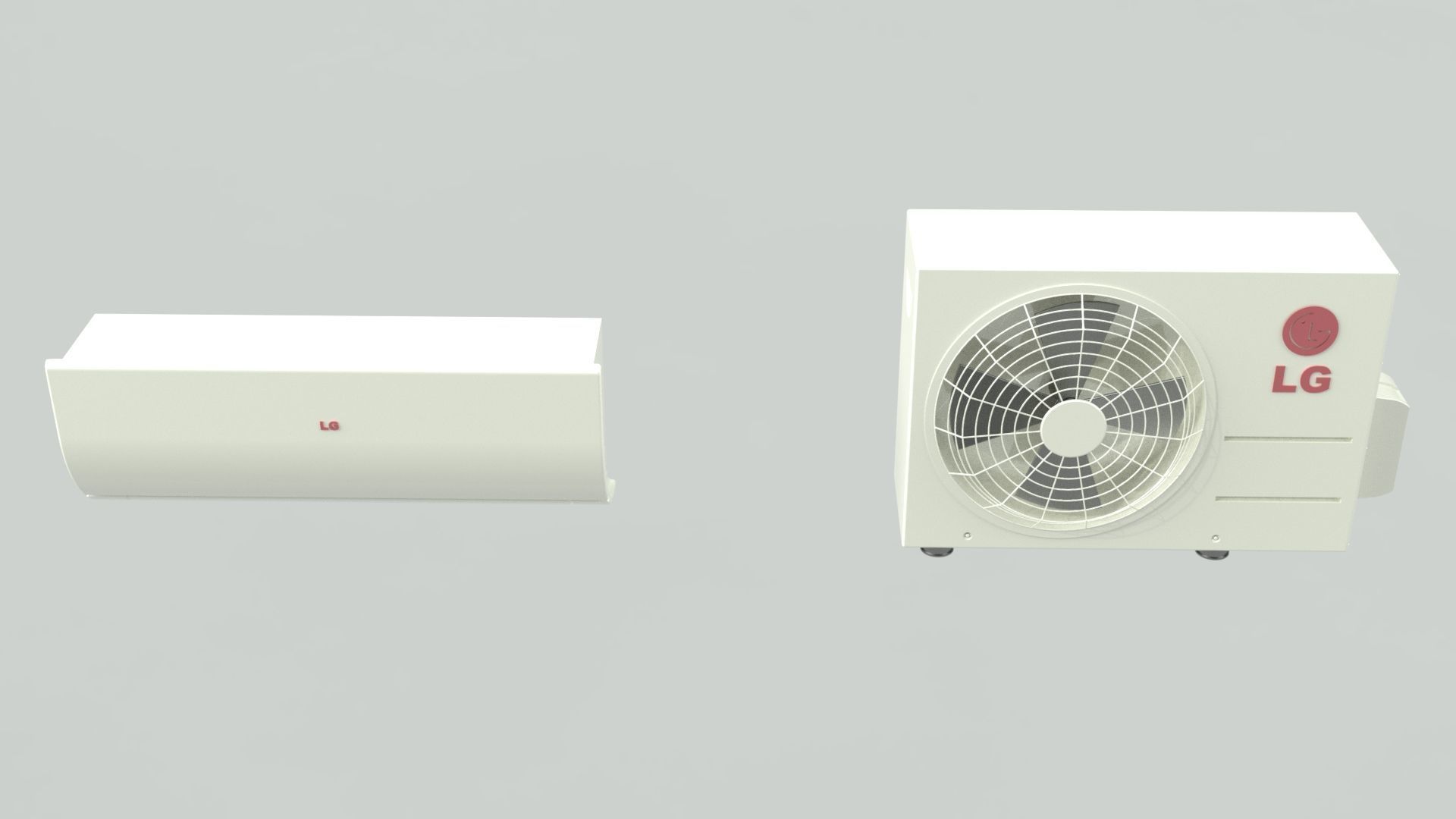 Aircon Split Type A1 3D model_5