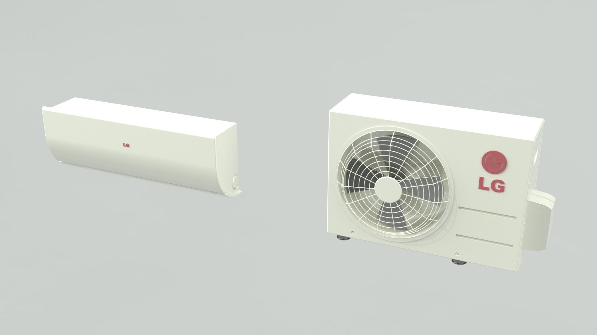 Aircon Split Type A1 3D model_9
