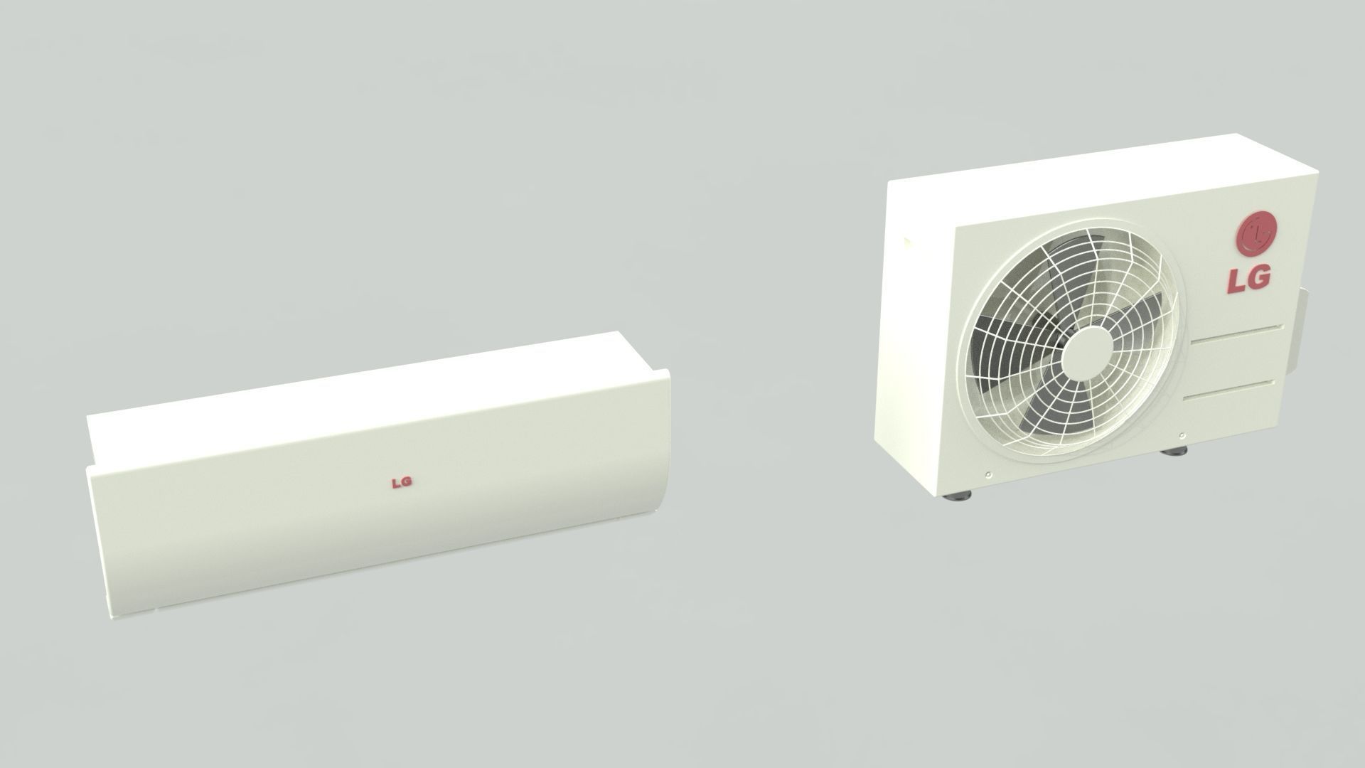 Aircon Split Type A1 3D model_7