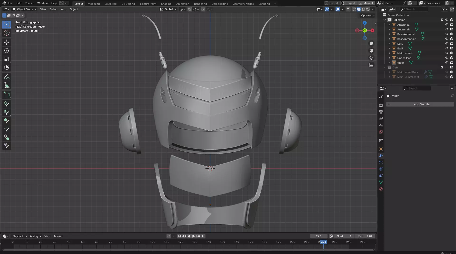 Great Saiyaman Helmet for Cosplay 3D print model_10